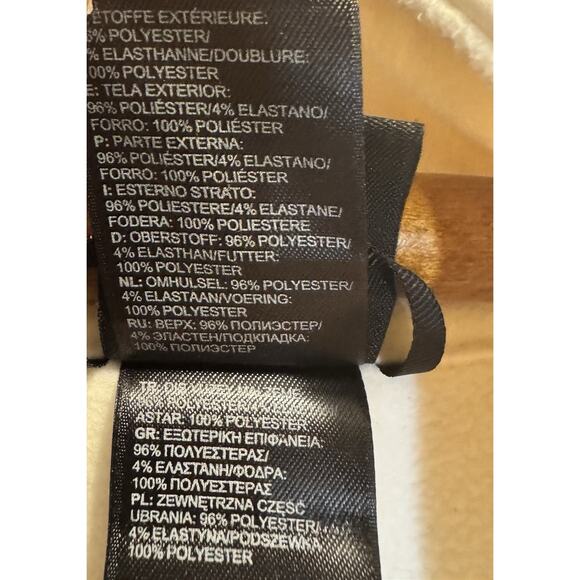 The North Face Jacket Women’s Off-White Size Medium Full Zip, Zippered Pockets - Picture 6 of 16